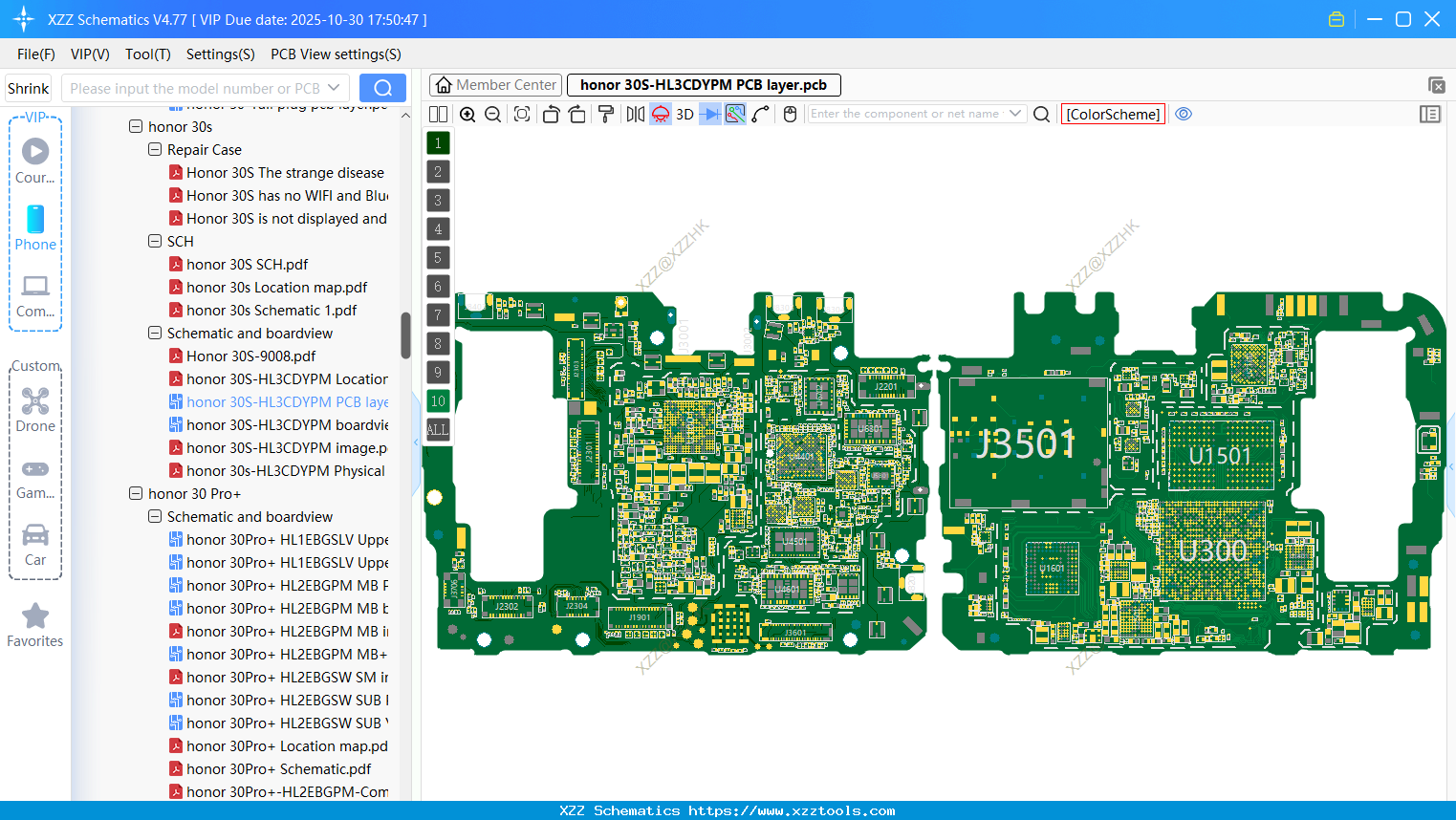 Honor 30S-HL3CDYPM PCB Layer